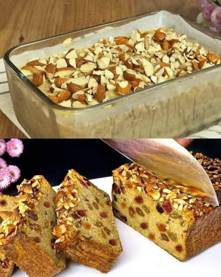 Festive Almond Fruitcake Recipe